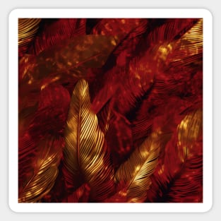 Phoenix Feather Pattern Sticker